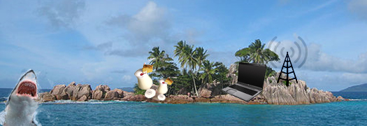 Working remotely illustration from the original blog
