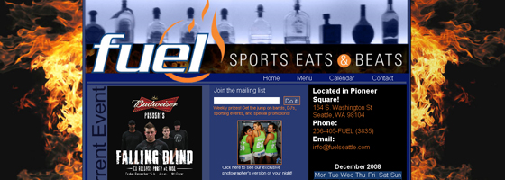 Fuel Seattle website screenshot