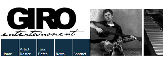 GIRO Entertainment website screenshot from the vintage gallery